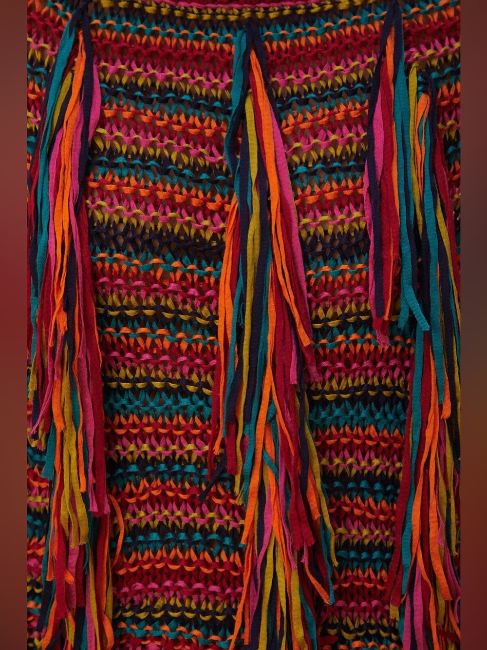Farm Rio Colorful Stripes Knit Sweater - Picture 6 of 7